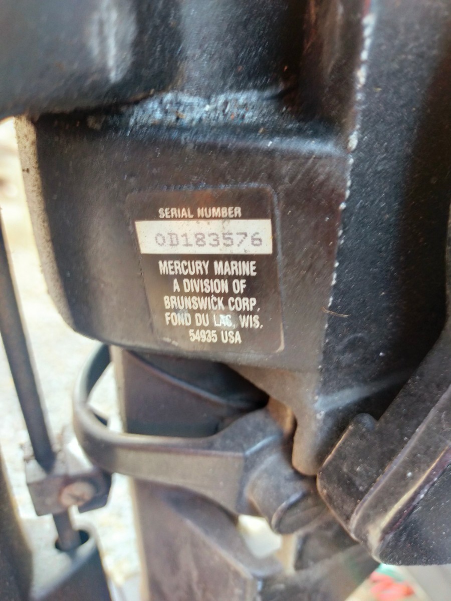 17500円 船外機 マーキュリー シープロ 多分9.9馬力 CDI付き 17500円 船外機 マーキュリー シープロ 多分9.9馬力 CDI付き