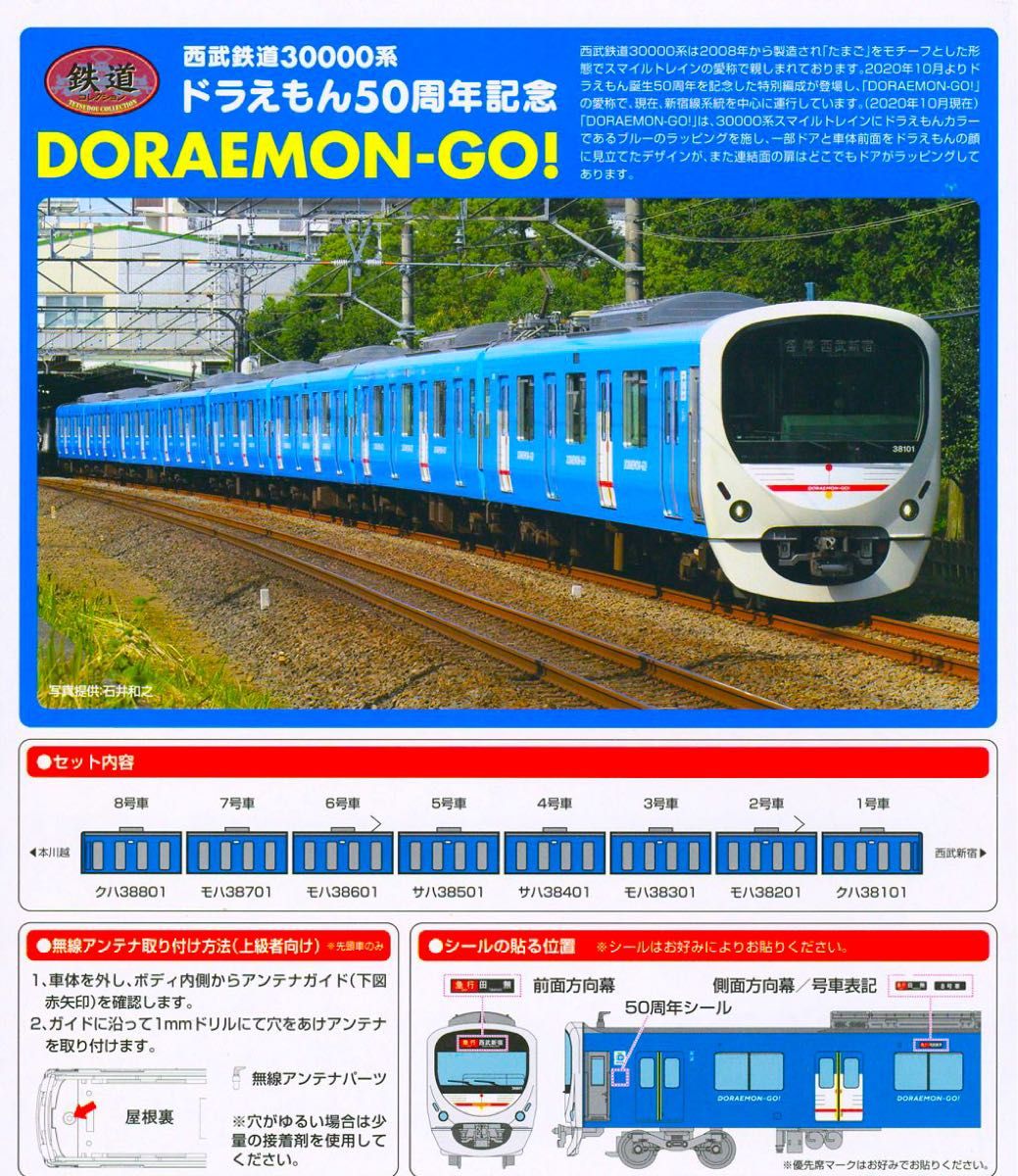 鉄道コレ 西武鉄道 30000系 ドラえもん50周年記念 DORAEMON-GO！【新品,未使用品】