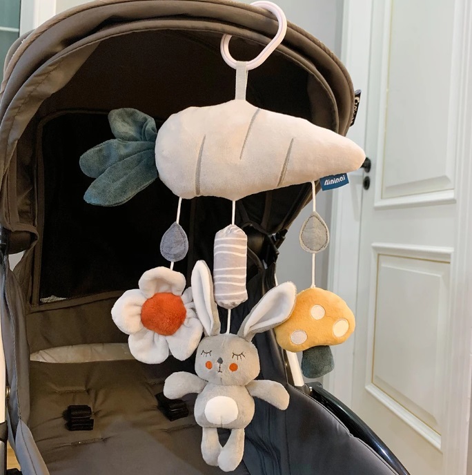 # новый товар # baby игрушка подвешивание ниже [... морковь .. . цветок ]me Lee коляска bed погремушка симпатичный 