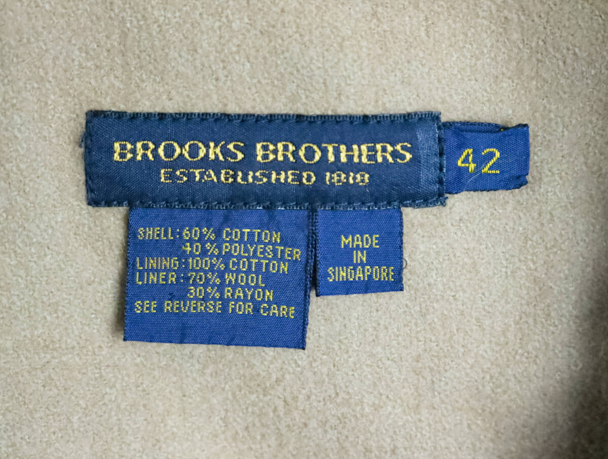 A69/80s/Brooks Brothers/ブルックスブラザーズ/CPスイングトップ/ハリントンジャケット/ネイビー系/メンズ/42サイズ_画像5