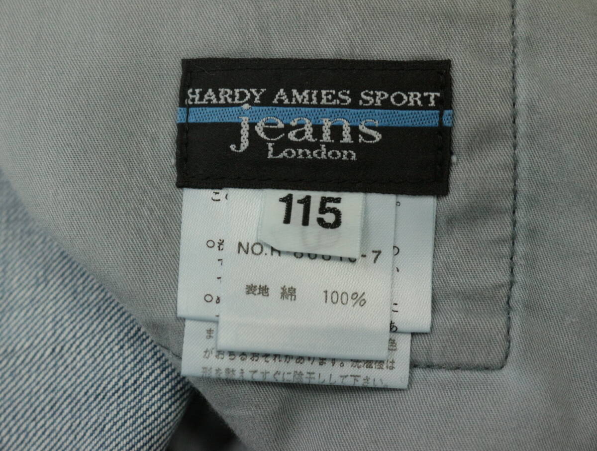 A737/HARDY AMIES SPORT/ハーディエイミススポーツ/日本製/コットンデニムパンツ/ジーンズ/Gパン/大きいサイズ/メンズ/115サイズ_画像5