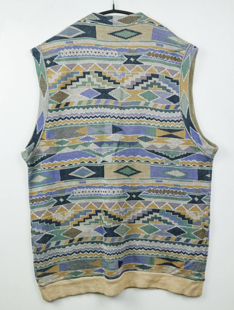 B15/MISSONI SPORT/ Missoni sport / Italy made / cotton Jaguar do knitted the best / total pattern / men's /46 size 