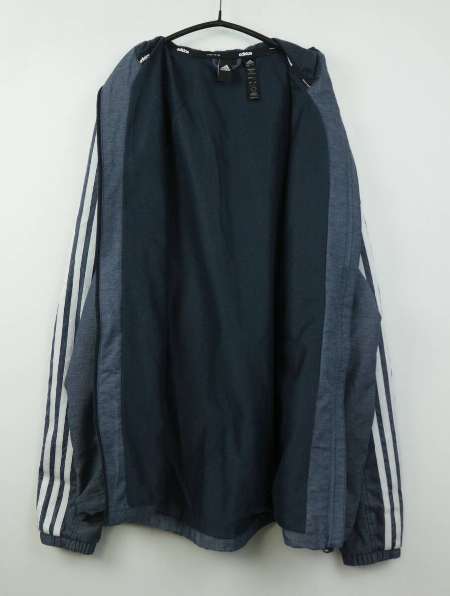 B23/Adidas/アディダス/デニムウィンドジャケット/ウィンドブレーカー/デニムライク/メンズ/XLサイズの画像5