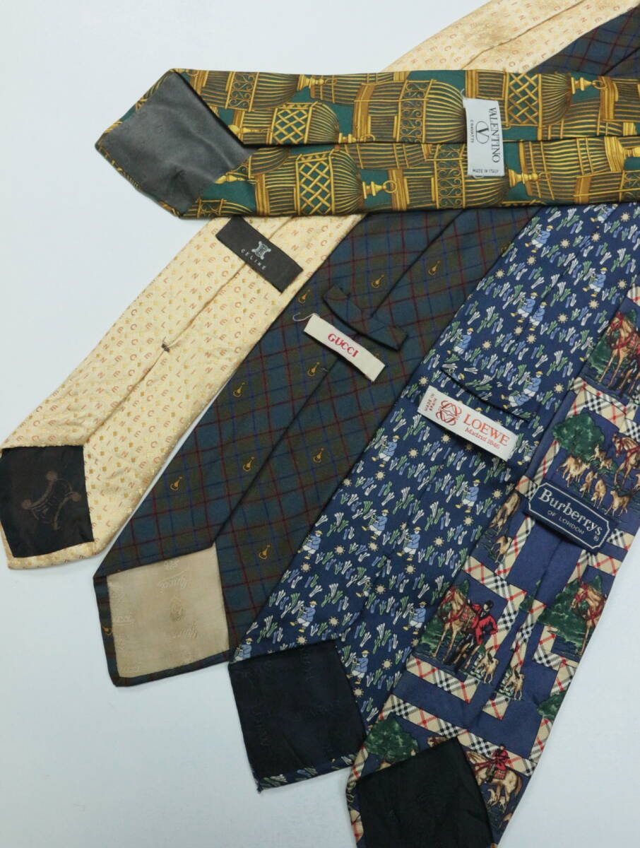 B133/ Celine / Gucci / Burberry / Valentino / Loewe / brand necktie /5 pcs set / set sale /