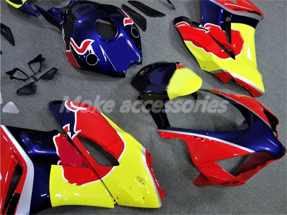 CBR1000RR SC57 カウルセット 2004 2005 射出成形高品質ABS 社外品カウル 黄赤紺 日本正規代理店出品 CBR レッドブルの画像3