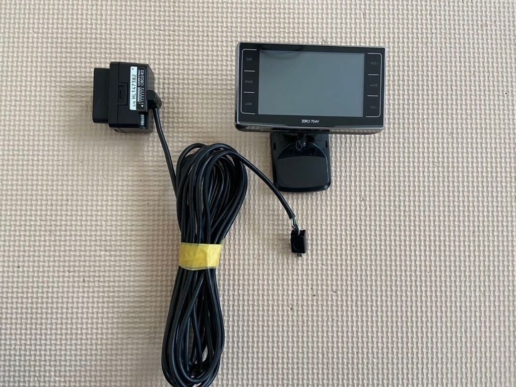 コムテック ZERO 704V レーダー探知機 COMTEC OBD2-R3 中古 配線破損 