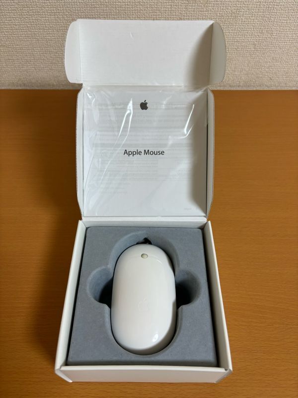 【動作品】Apple Mouse アップル マウス MB112J/B A1152 光学式マウス/USB接続/有線_画像2