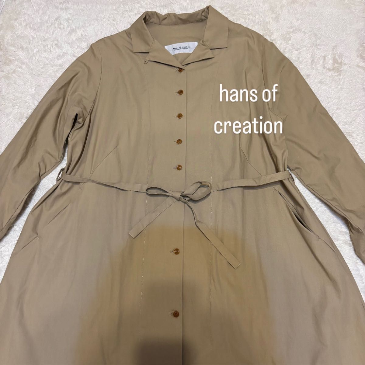 ハンズオブクリエイション hansofcreation 新品未使用品 コートワンピース