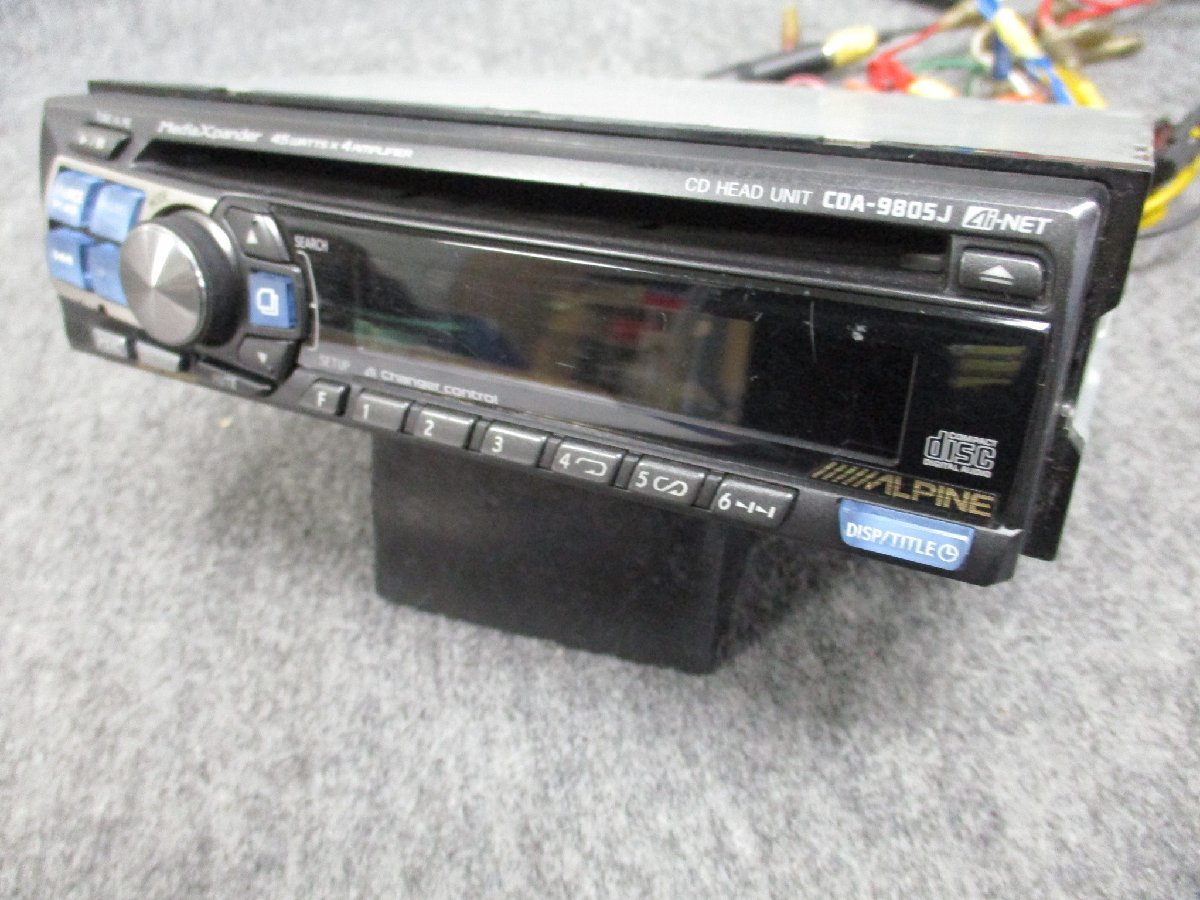 ▼動作OK アルパイン ALPIN CDA-9805J CD ラジオ 1DIN CDデッキ CDプレーヤー オーディオ 中古品の画像4