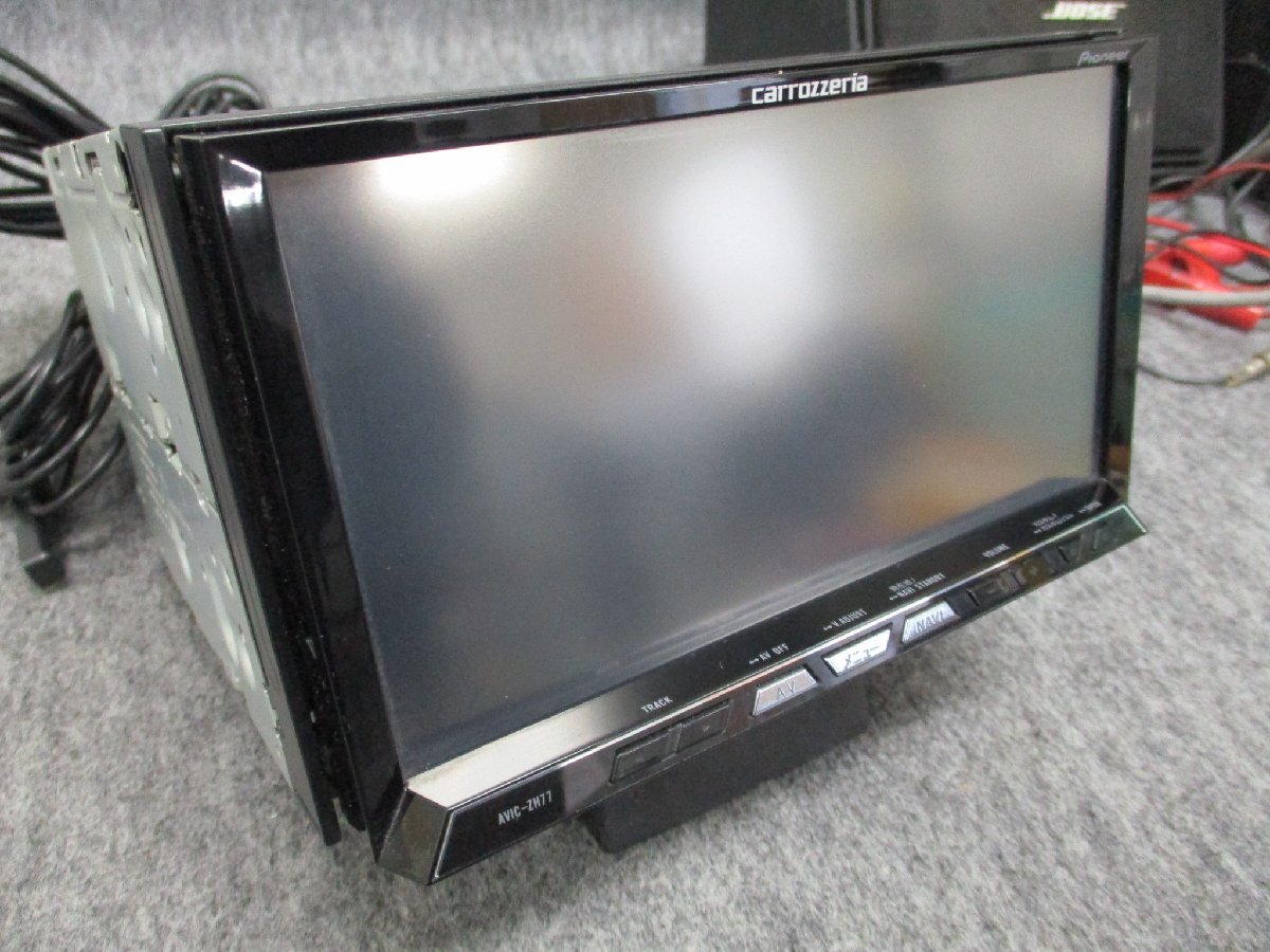 ▼ カロッツェリア HDDナビ AVIC-ZH77 CD DVD ミュージックサーバー Bluetoothオーディオ フルセグ 地デジ 中古品 ジャンク品_画像3