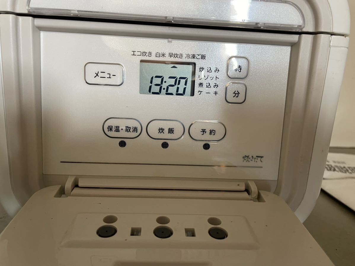 TIGER タイガー JAJ-G550 ナチュラルホワイト 3合炊き tacook 2019製 マイコンジャー 炊飯器 炊きたて★INJ1149_画像9