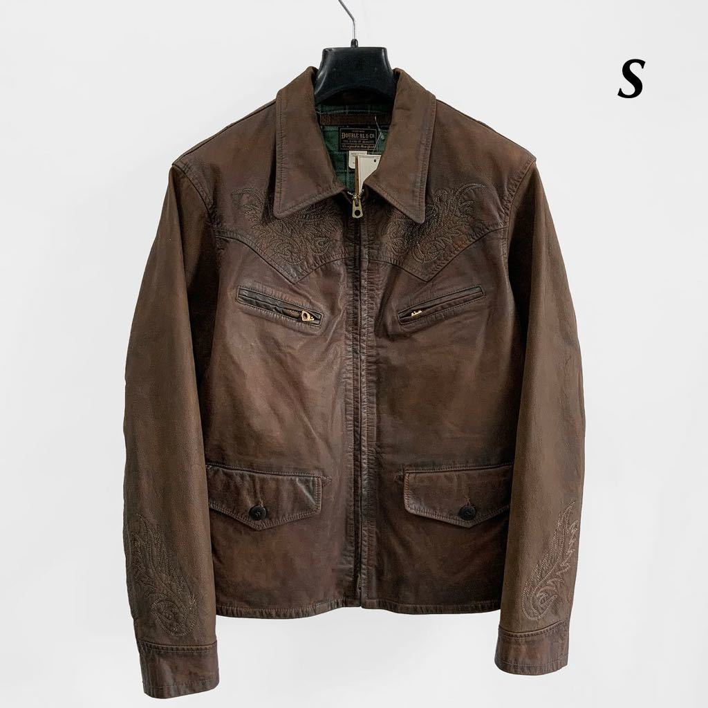 23FW 新品 RRL (限定コレクション)エンブロイダリー レザー 23FW 新品 RRL (限定コレクション)エンブロイダリー レザー