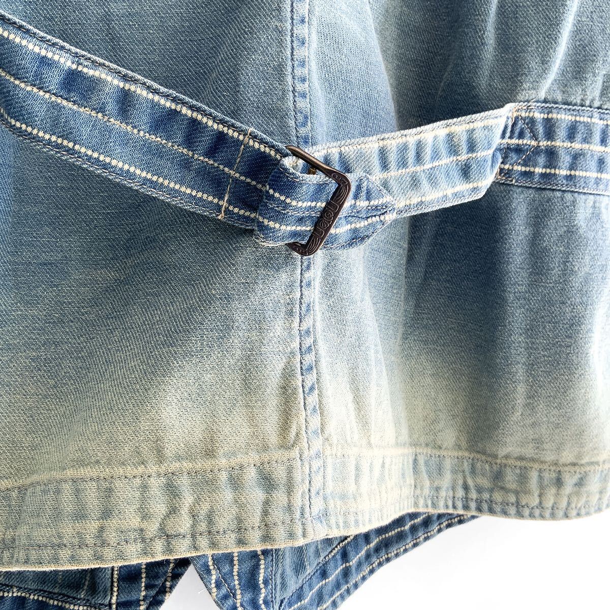 完売品 23SS 新品 RRL インディゴ ストライプド ツイル ベスト 完売品 23SS 新品 RRL インディゴ ストライプド ツイル ベスト