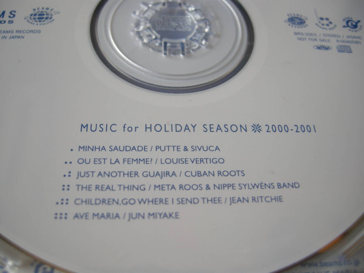 三宅純 (JUN MIYAKE)ほか コンピレーション・アルバム「MUSIC FOR HOLIDAY SEASON 2000-2001」（BEAMS RECORDS/6曲収録シングル盤）の画像4