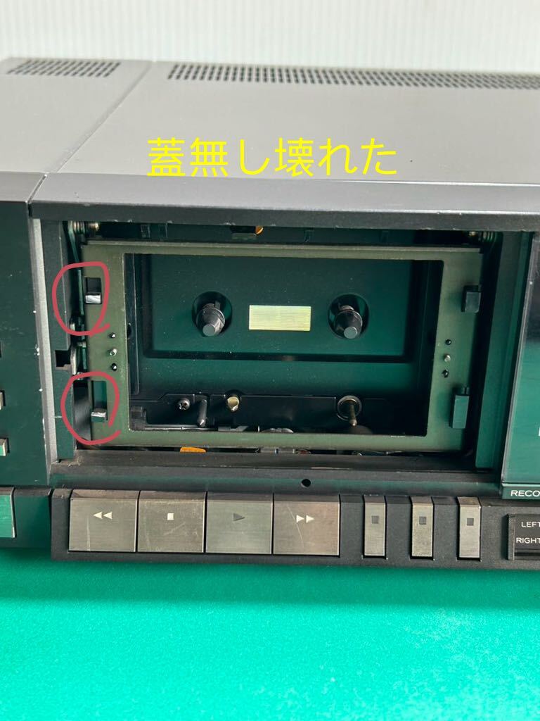 ★TEAC　ティアック　V-800X　カセットデッキ通電確認済みその他完全未確認シャンク_画像5