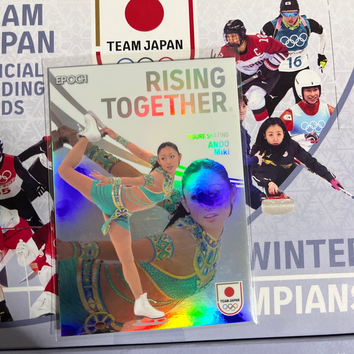 EPOCH 安藤美姫　75枚限定 RISING TOGETHER AUTHENTIC AUTOGRAPH 2024 TEAM JAPAN WINTER OLYMPIANS フィギュアスケート_画像1