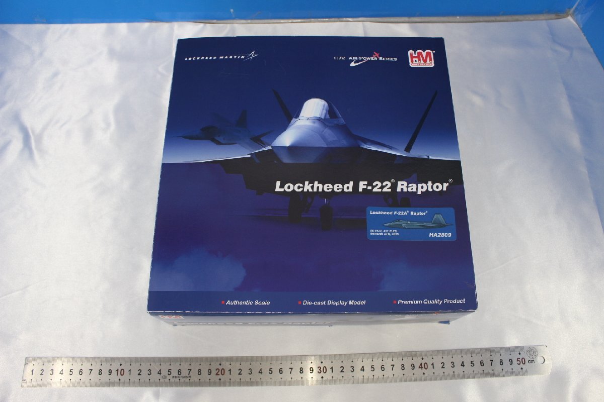 I3111★★同梱不可★★ホビーマスター 1/72 Lockheed F-22A Raptor 06-4132 411 FLTS Edwards AFB 2010 HA2809の画像1