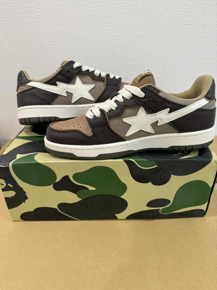 未使用品 A BATHING APE アベイシングエイプ BAPE SK8 STA スニーカー 箱 保存袋あり24.5cm_画像6