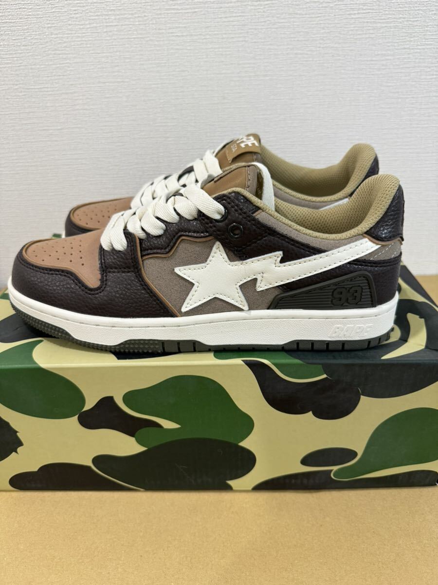 未使用品 A BATHING APE アベイシングエイプ BAPE SK8 STA スニーカー 箱 保存袋あり24.5cm_画像2