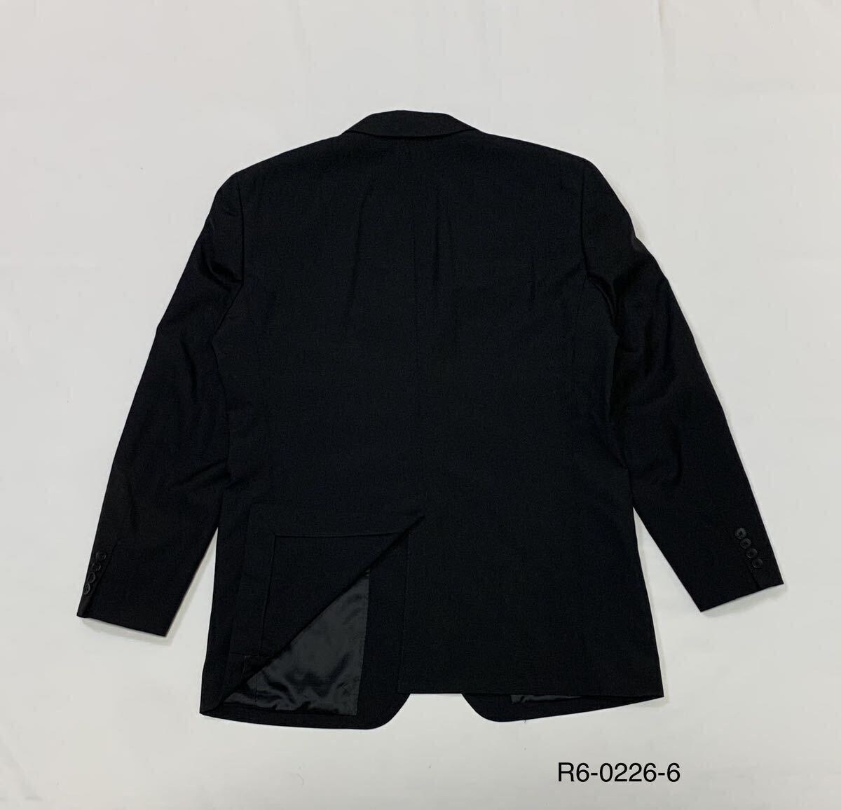 UNIQLO ユニクロ // レギュラーフィット 背抜き 長袖 ウォッシャブル シングル テーラード ジャケット (黒) サイズ XL_画像2