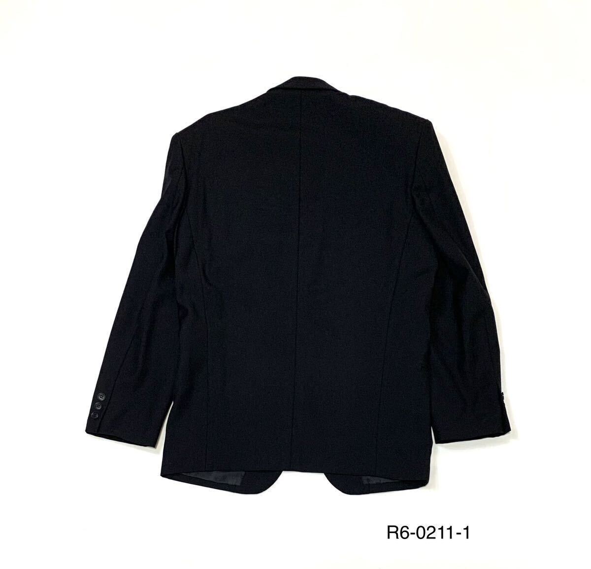 YUMI KATSURA ユミカツラ // 背抜き 長袖 シングル ウール テーラード ジャケット (黒) サイズ M_画像2