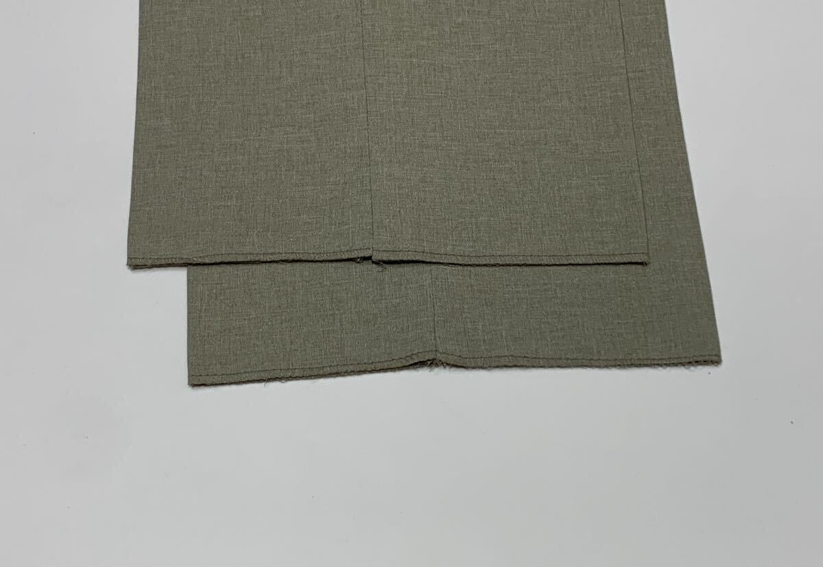 (未使用) BELL DANDY // 撥水 防汚加工 ウォッシャブル 裾未処理 ツータック パンツ・スラックス (杢ベージュ系) サイズ 97cmの画像6