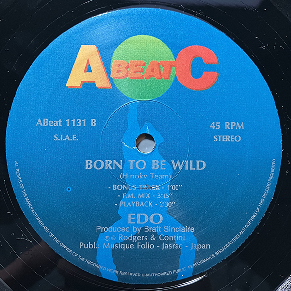 Edo / Born To Be Wild [A.Beat-C. ABeat 1131] イタリア盤 12インチ_画像4