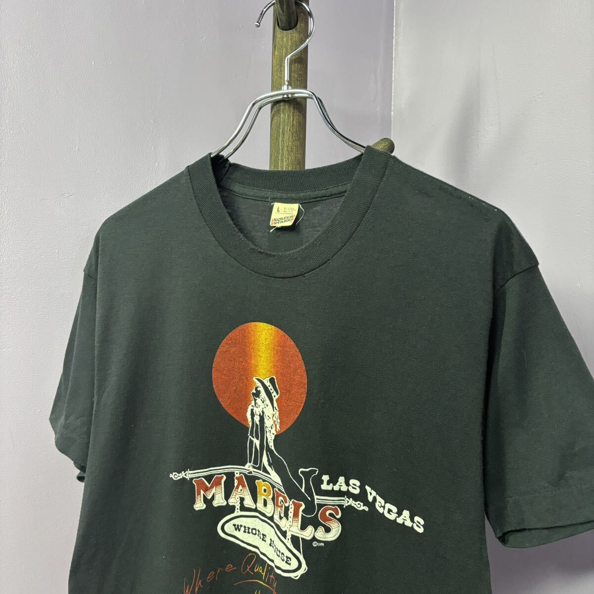 90s USA製　MABELS WHORE HOUSE LOS VEGAS グラフィック　Tシャツ　 アメカジ　古着　アメリカ古着　都内　中野区　古着屋_画像6