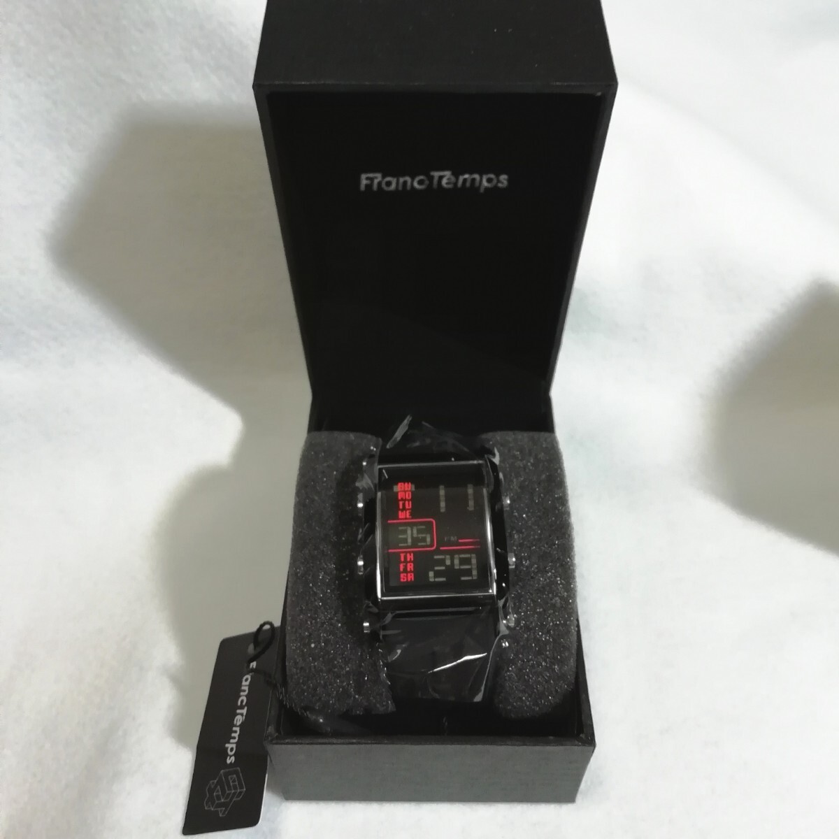 FrancTemps franc temp s мужской цифровой наручные часы черный не использовался хранение товар 