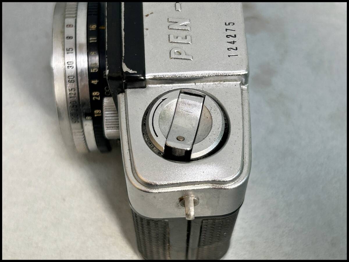 ★OLYMPUS オリンパス PEN-D フィルムカメラ F.Zuiko 1：1.9 f=3.2cm ジャンク品★_画像3