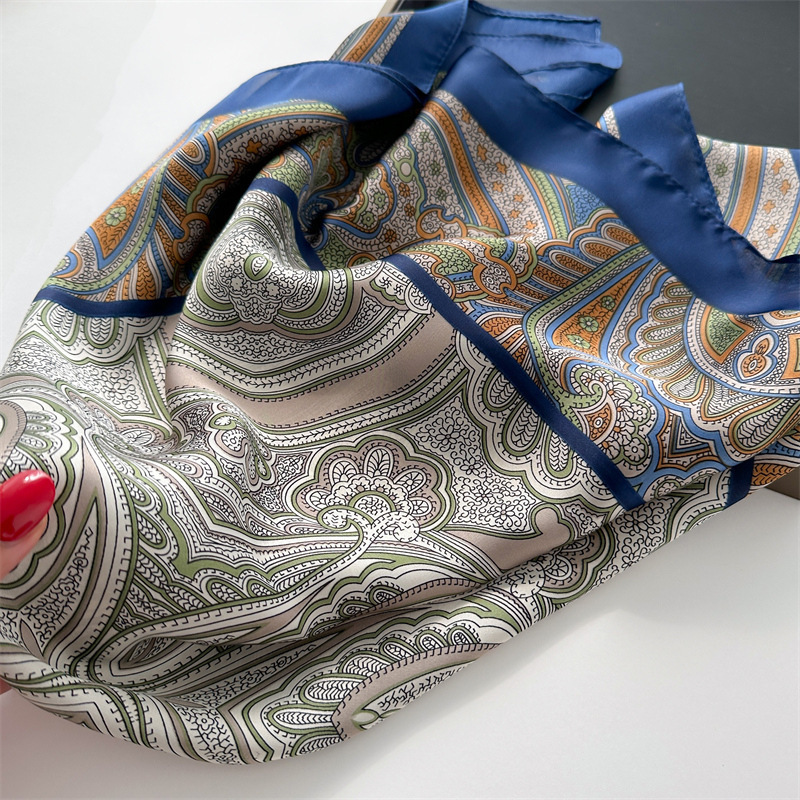 [C-71] новый товар женский квадратный 70cm шарф наматывать person шея изначальный модный украшение весна лето шелк style палантин задний шарф 