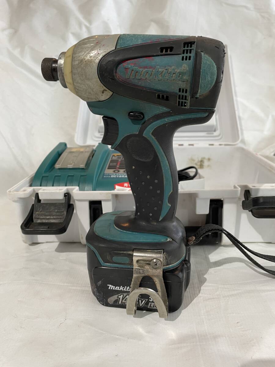 マキタ 14.4V インパクトドライバー TD131DRFX バッテリー2個 充電器セット makita TD131D 充電式_画像3