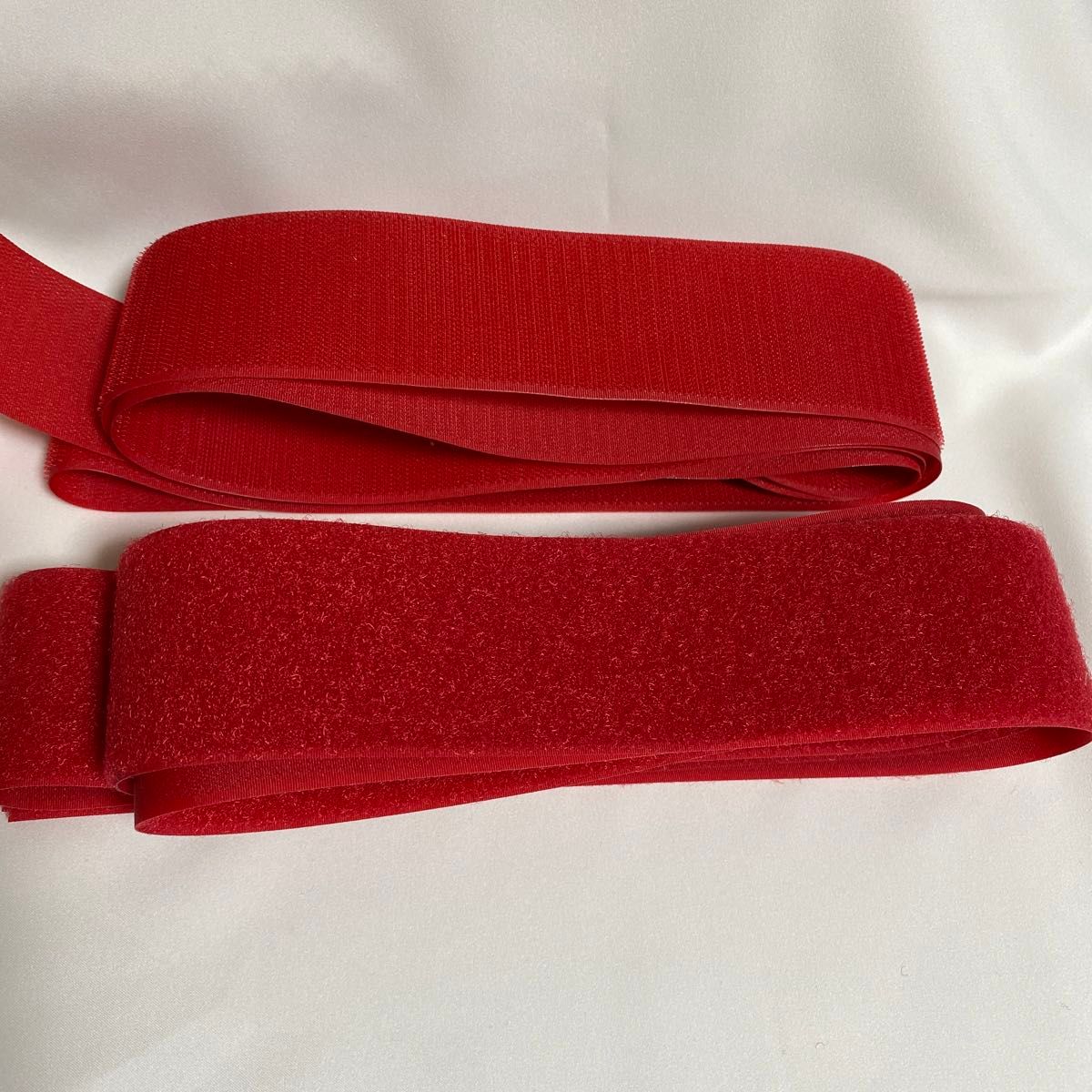 マジックテープ　赤5cm幅×2m  縫製用　ミシン手縫い用　裁縫道具　ハンドメイド　コスプレ　オスメスセット　面ファスナー