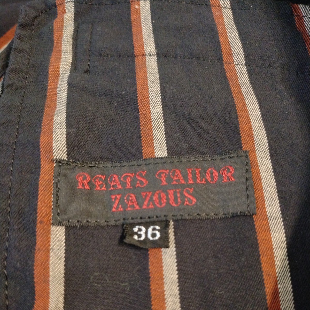 貴重 入手困難 リーツテイラーザズー REATS TAILOR ZAZOUS 3B テーラードジャケット 36 oi PUNK SKINS MODS パンク スキンズ ロカビリー_画像7