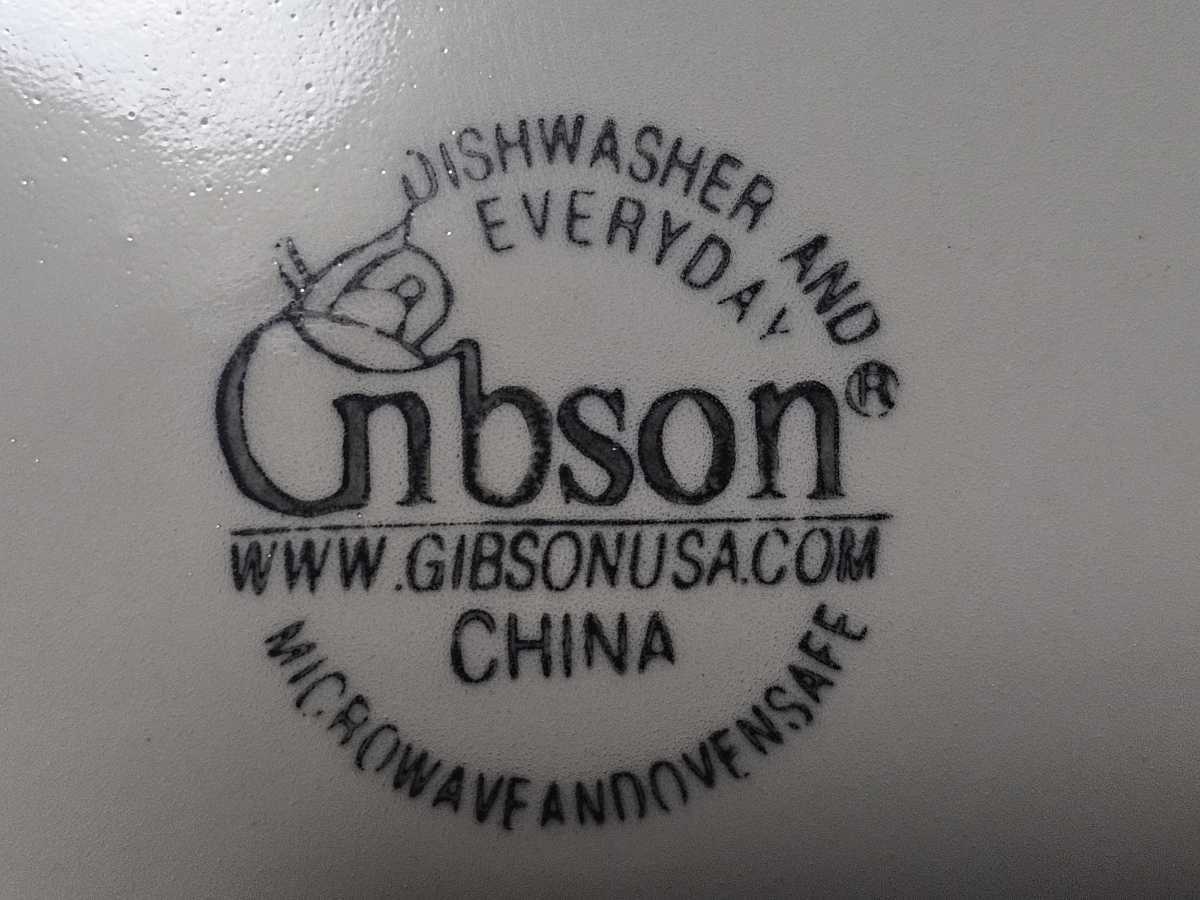 ビンテージ GIBSON USA ギブソン ディナープレート 皿 4枚セットの画像7