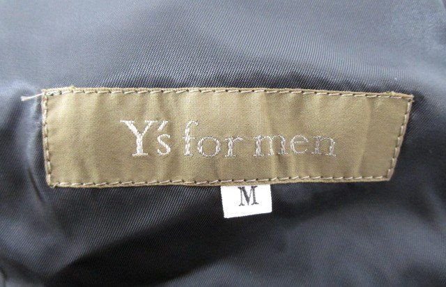 [即日発送] Y's for men ワイズ メンズ アウター チェスターコート ウール ブラック M 331_画像3