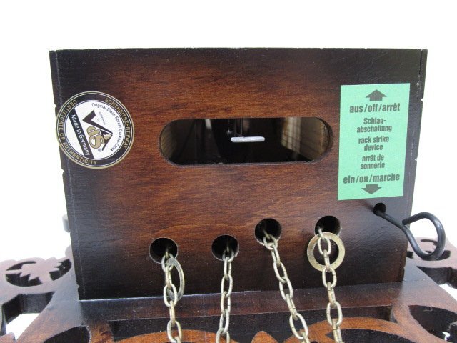 [即日発送] ドイツ製 カッコー時計 鳩時計 からくり 木製 シュヴァルツヴァルト 黒い森 REGULA 機械式 掛け時計 ヴィンテージ 現状品 331_画像6