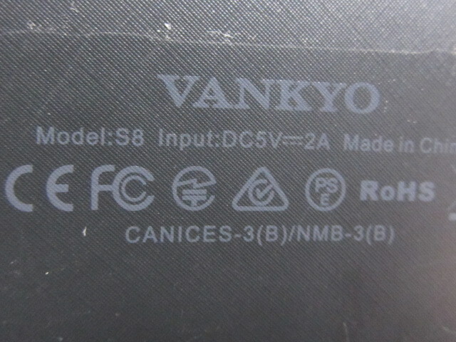 ジャンク　Vankyo MatrixPad S8　タブレット　8型 wifi 黒　不動　8-6335_画像3
