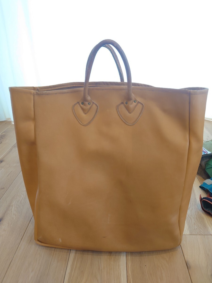 希少 レア 60s 70s L.L.BEAN Leather TOTE BAG Large エルエルビーン LLビーン レザー トートバッグ ラージサイズ ビンテージ 筆記体タグ_画像1