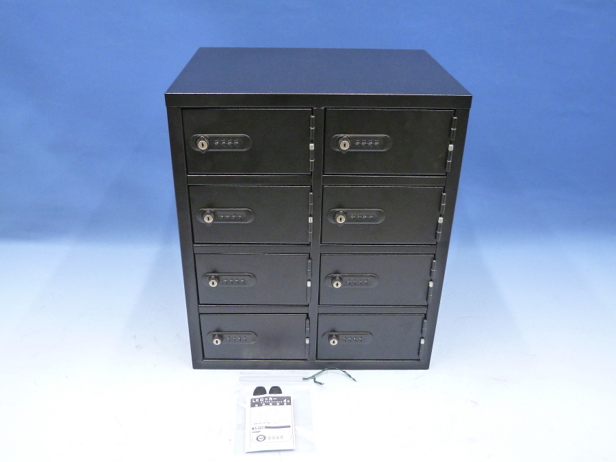  small articles one time storage cabinet LK locker NF-LK-308B 8 person for 2 row 4 step used corporation e-ko- valuable goods storage cabinet 