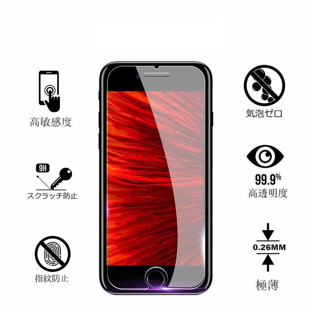 2枚組 iPhone 6s ガラスフィルム 即購入OK 平面保護 匿名配送 送料無料 アイフォン6s 破損保障あり paypay シックスエス_画像6