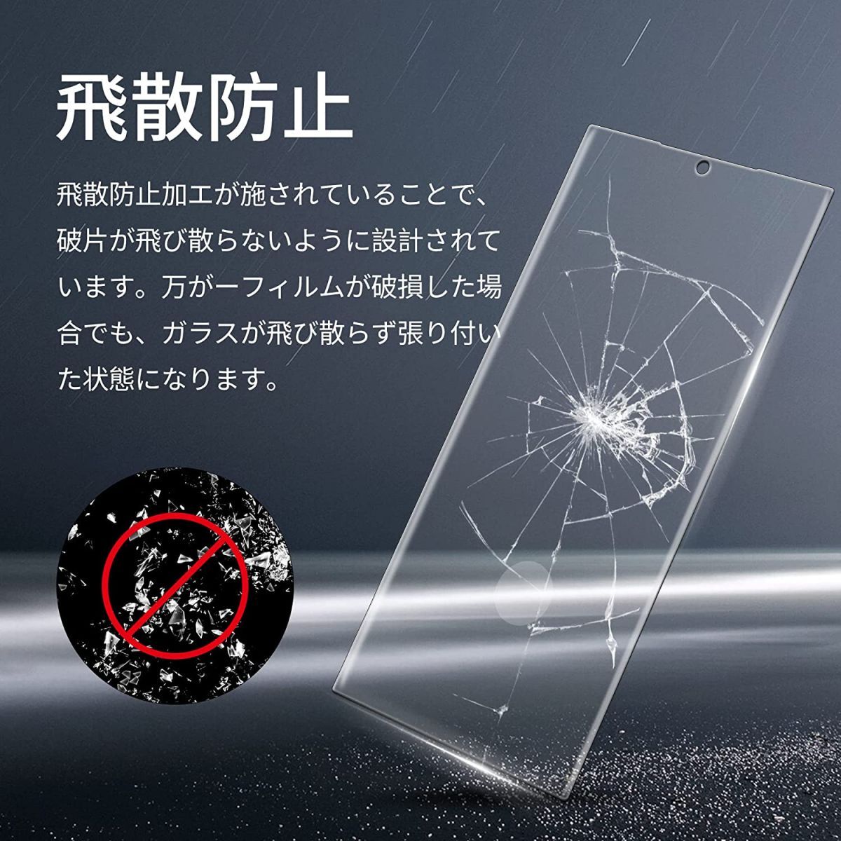 2枚組 Galaxy note 20 Ultra au SCG06 ガラスフィルム 3Ｄ曲面全面保護 note20ultra 末端接着のみ ギャラクシーノート20ウルトラ 破損保障_画像2