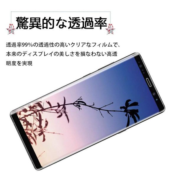 Galaxy NOTE8 ガラスフィルム 即購入OK 3Ｄ曲面全面保護 匿名配送 galaxyNOTE8 末端接着のみ 破損保障 ギャラクシーノートエイト paypay_画像2