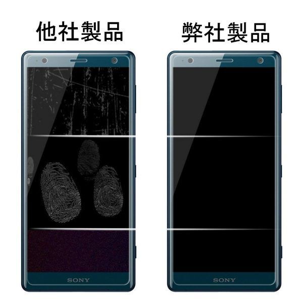 2枚組 Xperia XZ2 docomo SO-03K 強化ガラスフィルム 平面保護 sony XperiaXZ2 破損保障ありの画像10