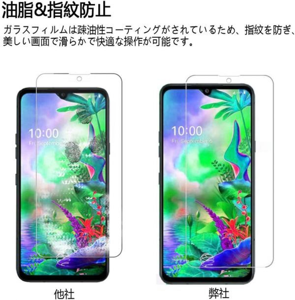 3枚組 LG G8X ThinQ softbank 901LG 強化ガラスフィルム LGG8XthinQ ソフトバンク エルジージー8エックスシンク 平面保護 破損保障あり_画像6