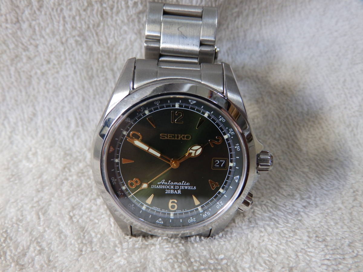 稼動中 SEIKO Alpinist 6R15-00E0 セイコー アルピニスト男性用自動