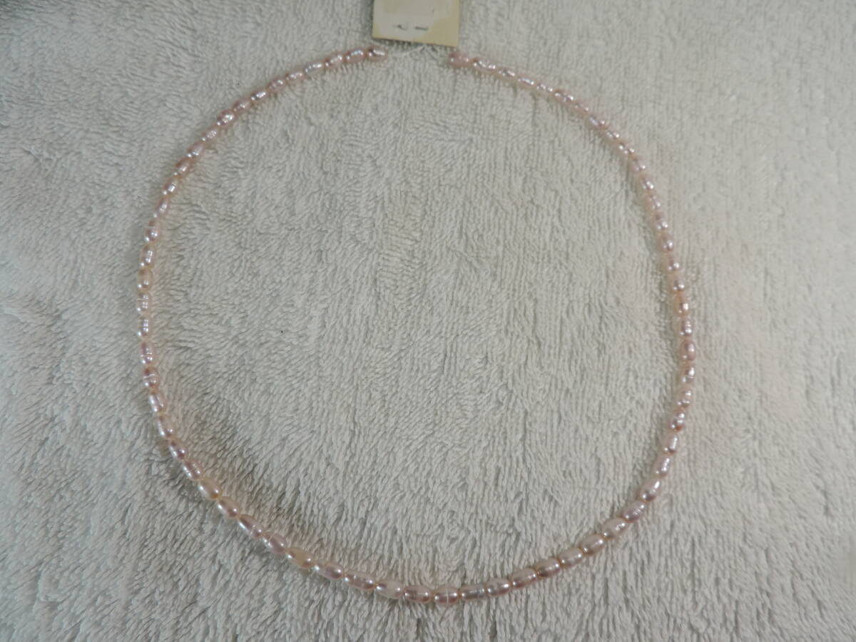 未使用・美品・真珠約 3.0~3.5ミリ・のネックレス金具無し・長さ約：400ミリ・7.50g・レディース