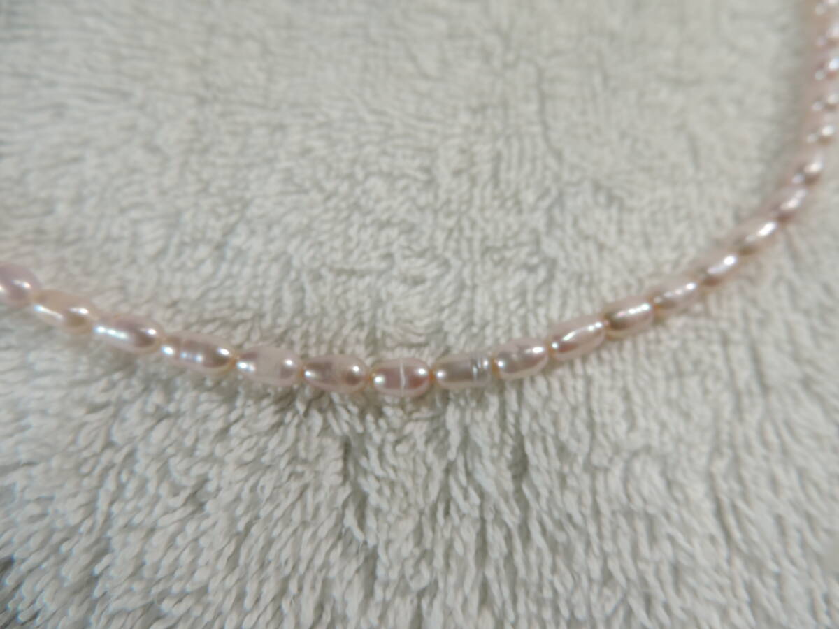 未使用・美品・真珠約 3.0~3.5ミリ・のネックレス金具無し・長さ約：400ミリ・7.50g・レディース