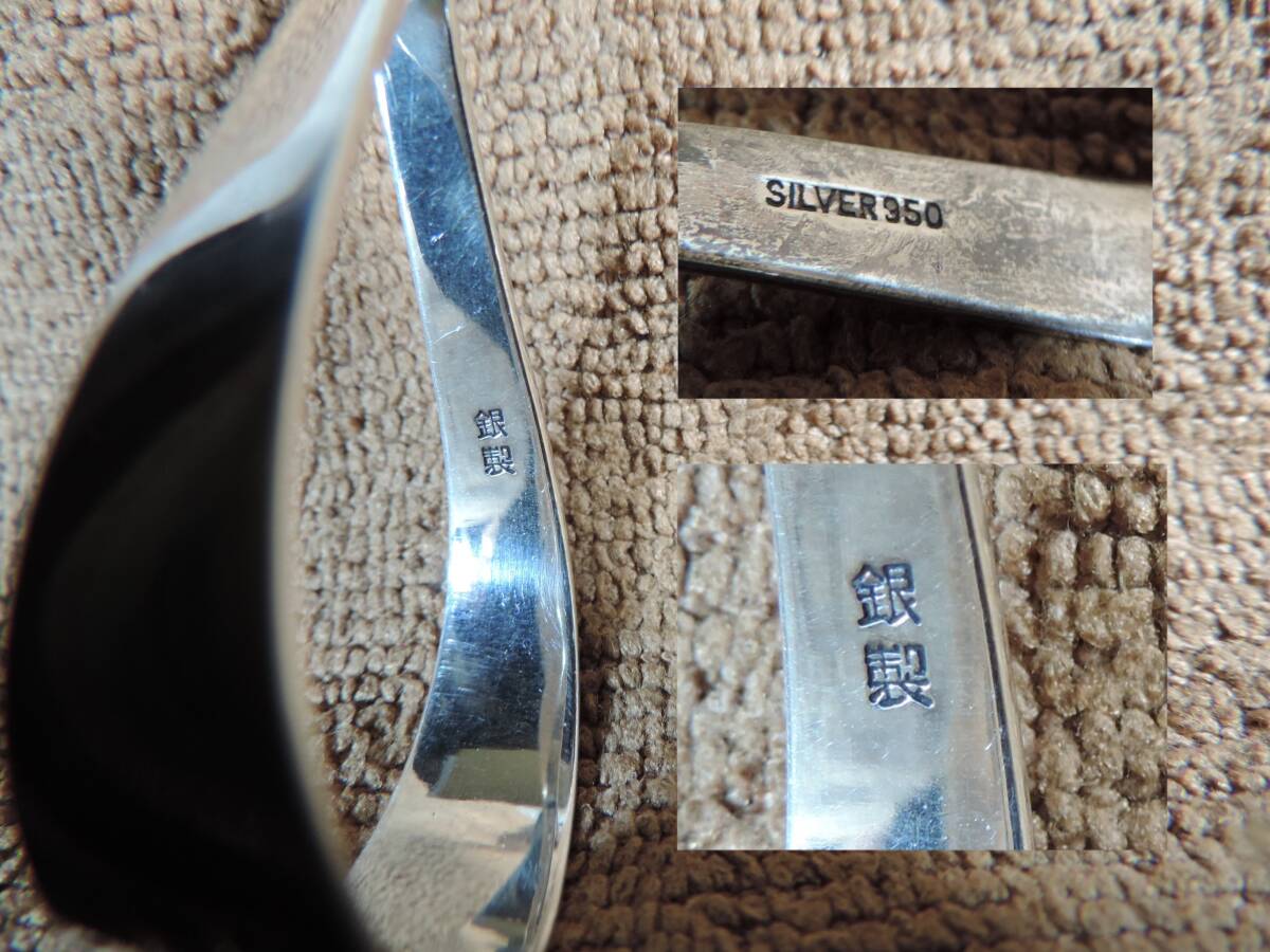 3点・950/銀製 刻印有り・美品・シルバースプーン総重量約 50 3点・950/銀製 刻印有り・美品・シルバースプーン総重量約 50