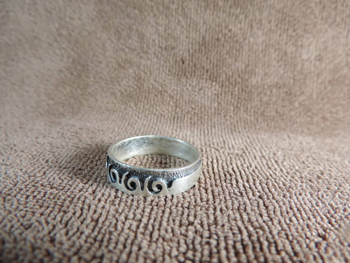 ヴィンテージ・中古品・リング 指輪 925シルバー刻印あり・美品・19号・3.70g_画像3